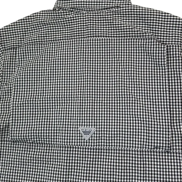 Columbia PFG NWT Shirt Men's M Texas A&M Aggies Super Tamiami Gingham Check - Picture 11 of 12